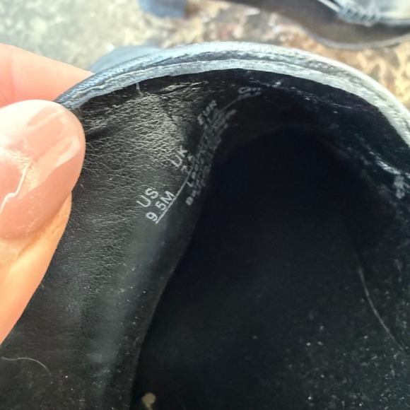 Franco Sarto Nolan Loafer Block Heel Leather Pumps Womens 9.5 Classic Office - Picture 8 of 9